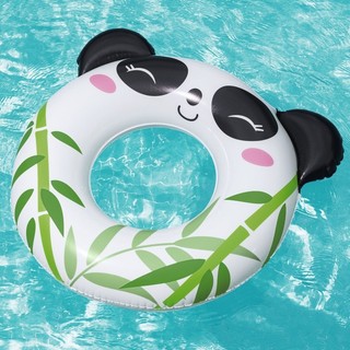 Anel de natação inflável em forma de Panda, anel flutuante para crianças, brinquedos aquáticos, axilas, adereços para fo