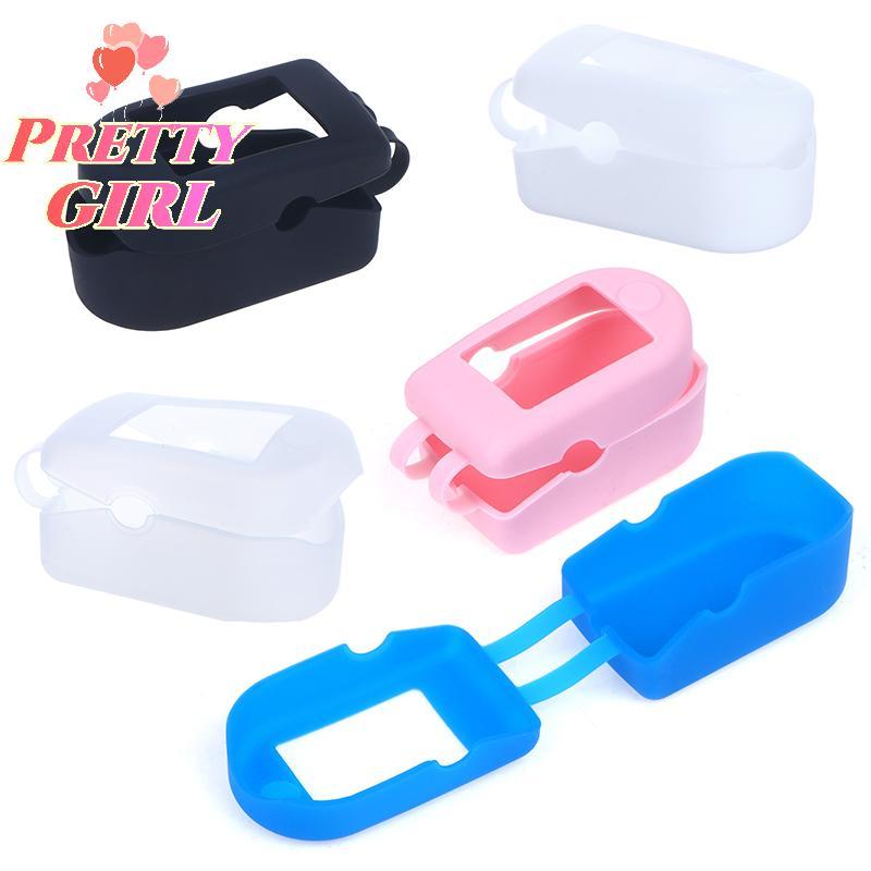 [Pretty ggirl] Bolsa De Armazenamento De Silicone Clipe De Dedo Oxímetro Capa Protetora Suporte Protetor Para Médico Bra