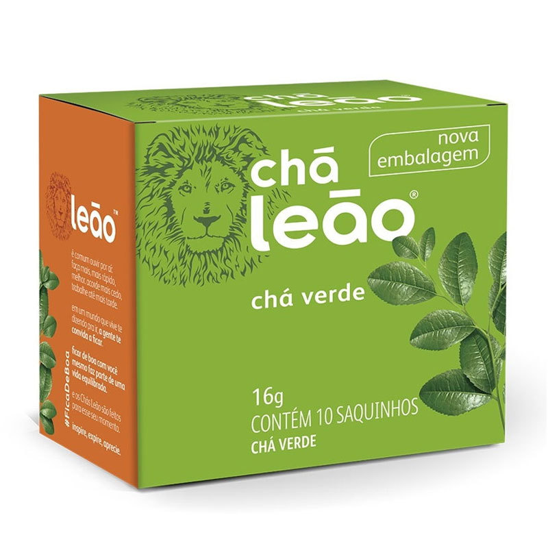 Chá Verde com 10 unidades Leão