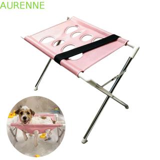 Suporte De Banho Para Animais De Estimação AURENNE , Mesa Dobrável Antiderrapante Cuidados Com , Rede De Aço Inoxidável