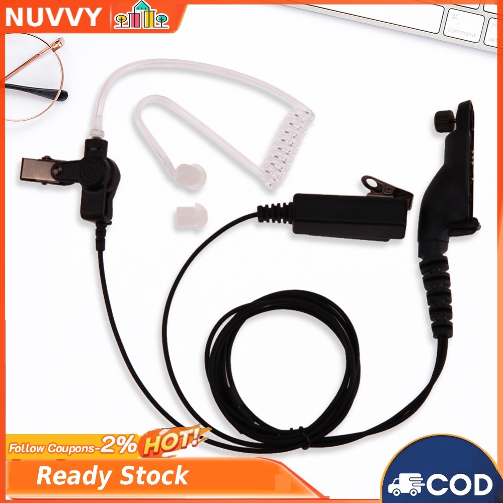 Tubo De Som De Ar Fone De Ouvido Ptt Microfone Anti-Interferência Para Motorola 