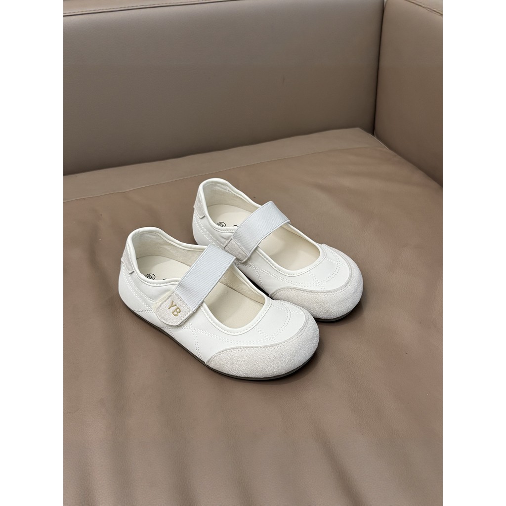 2026 novo estilo sapatos baixos verão 41-43 sapatos femininos de tamanho grande Mary Jane sapatos combinando saia sapato