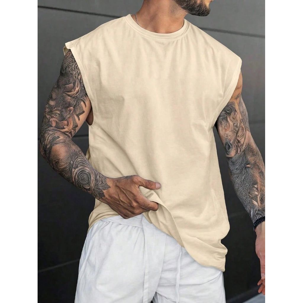 Camiseta Regata Oversized Masculina Algodão Blusa Over Machão Camisa Algodão Streetwear