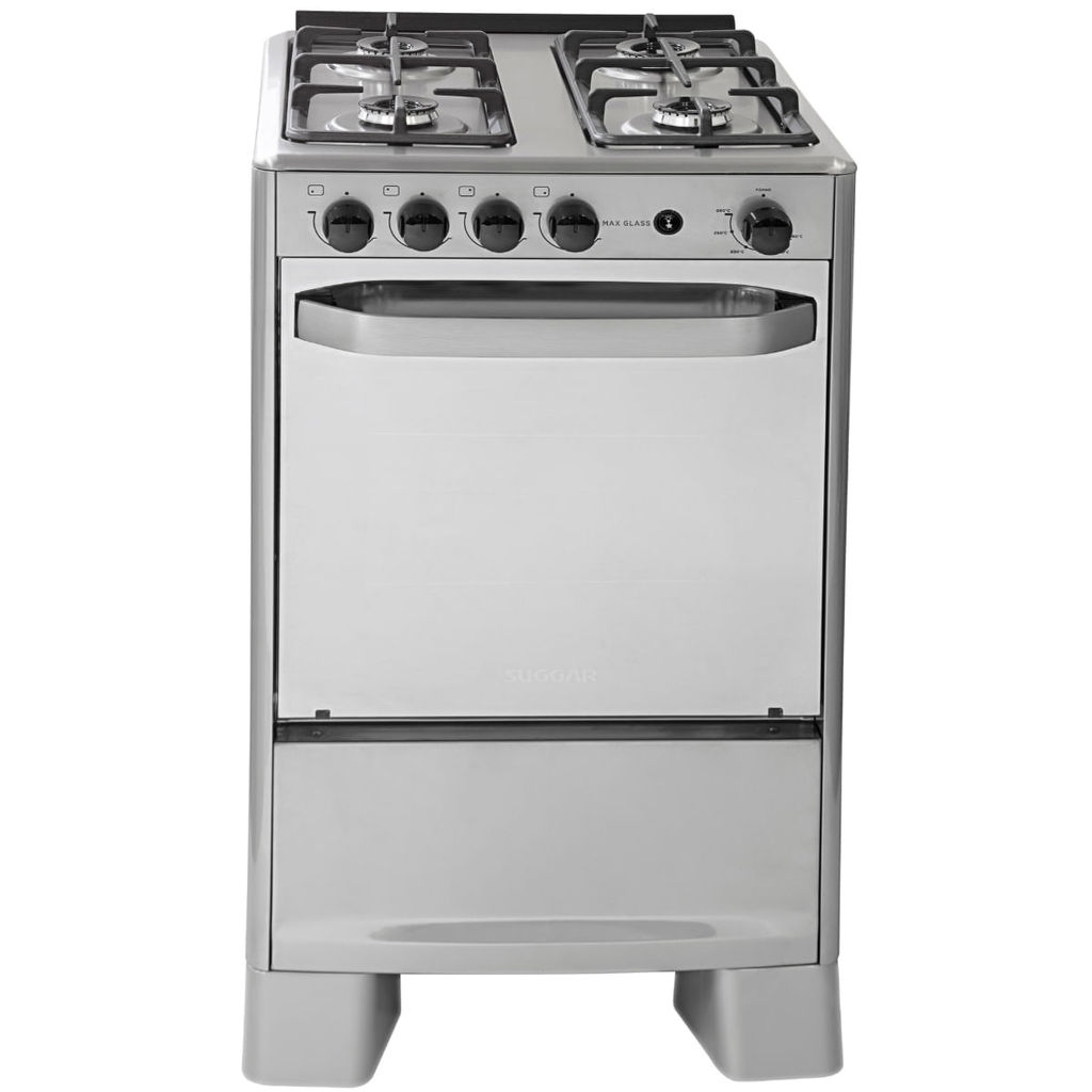 Fogão Suggar de Piso 4 Bocas Mesa Inox FGISL410PRIX