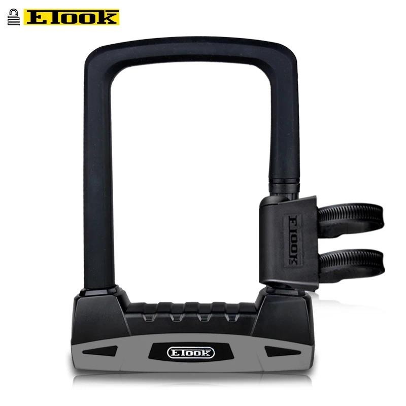 Etook Bicicleta U-Lock High End 20T Resistente À Cisalhamento Hidráulico Bloqueio Da Motocicleta Conveniente Quadro De A
