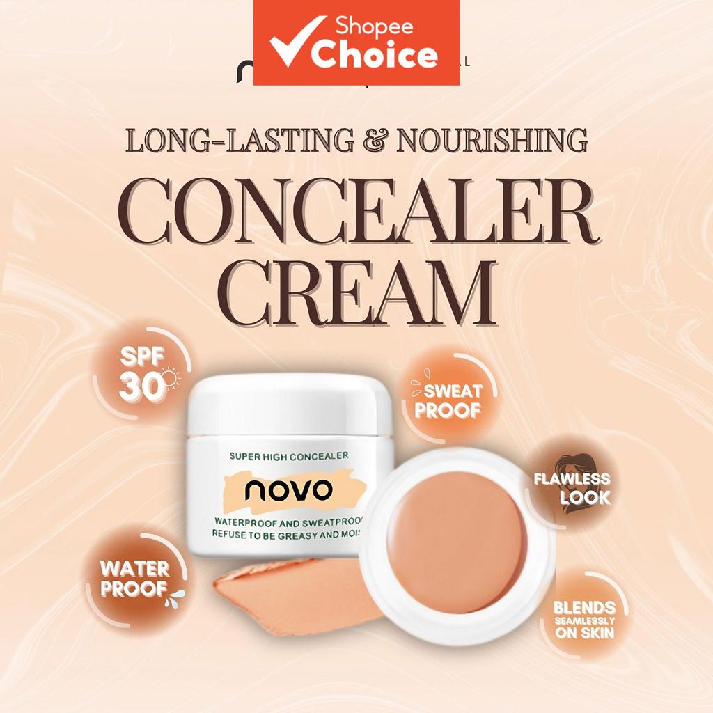 NOVO Creme Corretivo de Alta Cobertura, Impermeável à Prova de Suor, Longa Duração, Nutritivo, Corretivo de Base Sem