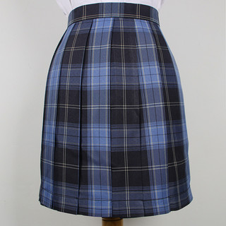JK uniforme saia estudante cintura alta xadrez estilo japonês saia plissada saia plissada Oka & Rida saia xadrez uniform