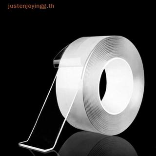 { JJTH } 1/2/3/5M Nano Fita Dupla Face Transparente Reutilizável Fitas Adesivas Impermeáveis Limpáveis Cozinha Banheiro 