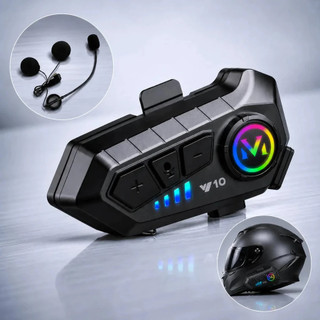 Fone de Ouvido de Capacete Moto Bluetooth Controle De Voz microfone para moto intercomuni…