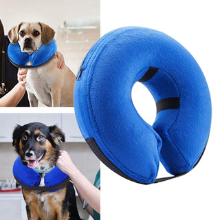 1 colar protetor inflável para cães, adequado para recuperação pós-cirúrgica, para cães de pequeno e médio porte ZT0V