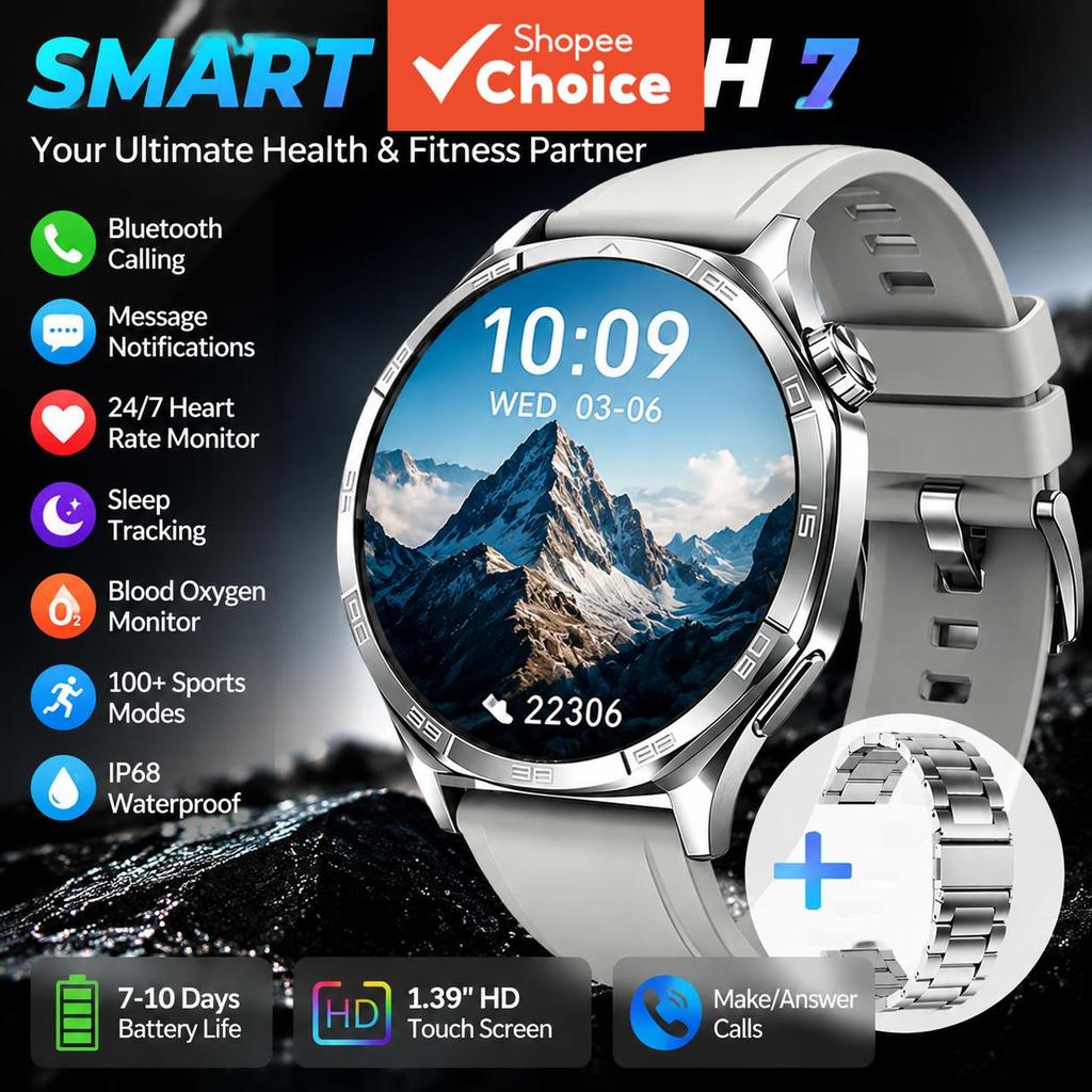 Smartwatch para Homens e Mulheres, Rastreador de Atividades Fitness, Monitor de Frequência Cardíaca, Sono, Oxigênio no