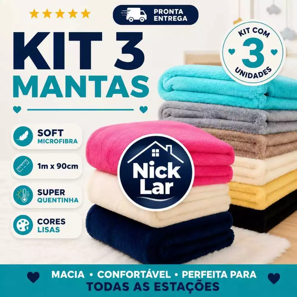 Unidades 03 Manta Cobertor para Cachorro Gato Pet Mantinha Peluciada Lavável