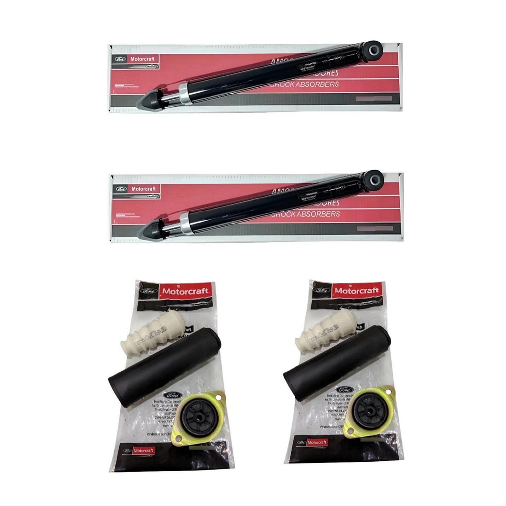 Kit Amortecedor Traseiro Ford Fiesta 2007 a 2014 1.0 Flex