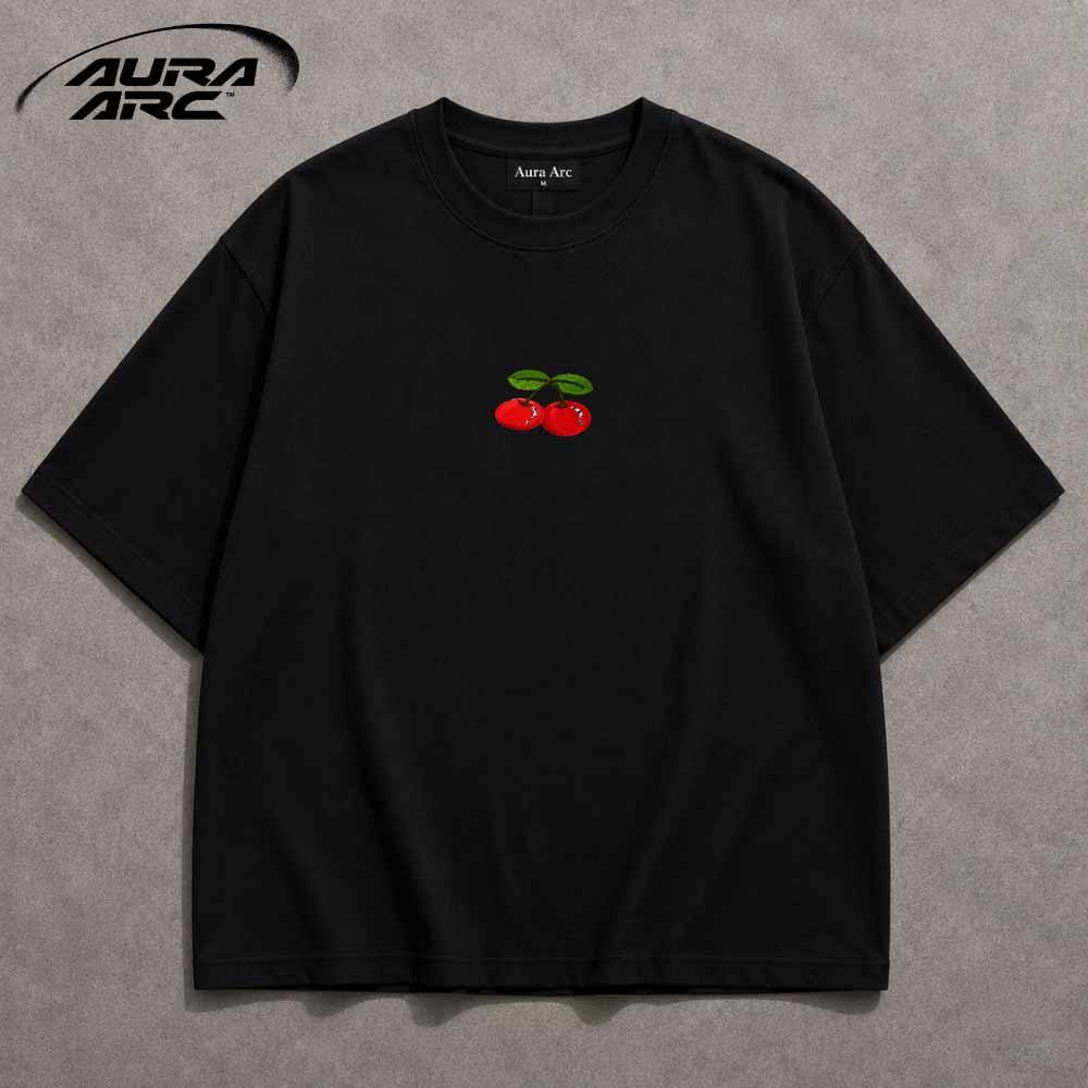 Camiseta Oversized Unissex Cereja Aesthetic Y2K Streetwear Estampa Premium 100% Algodão
