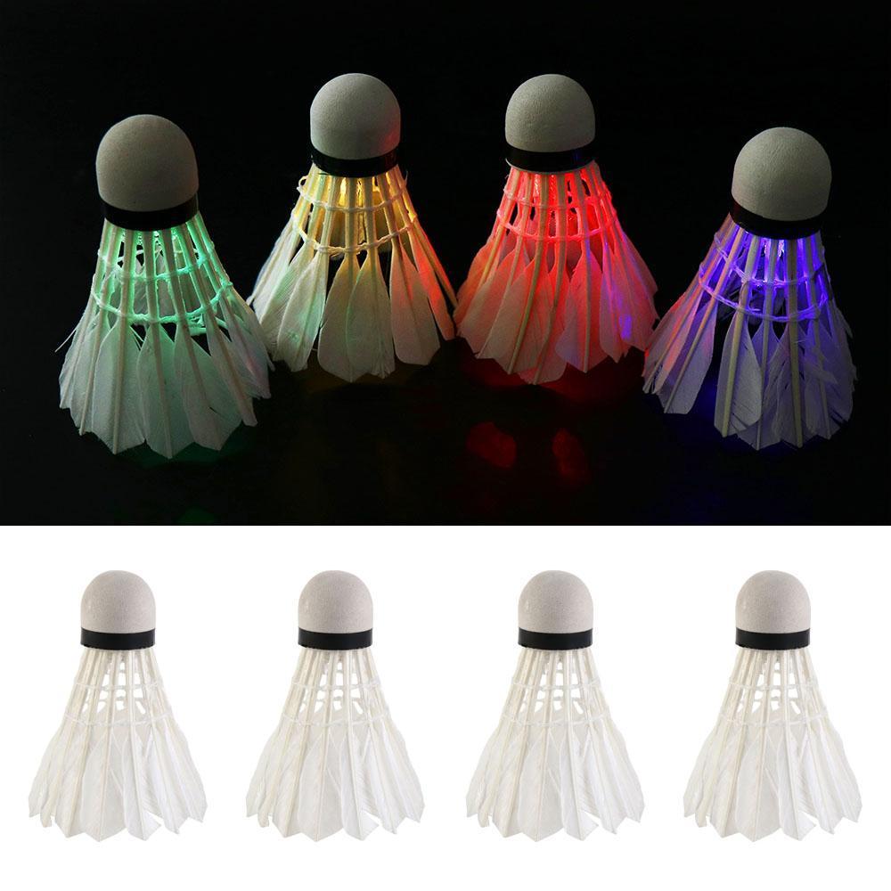 Badminton De Iluminação , Bolas De Cabeça De Espuma LED , Peteca Luminosa Noturna Escura Colorida Durável