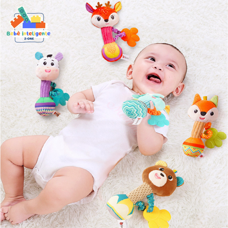Brinquedos De Pelúcia Para Bebês 0-1 Anos De Dentição Calmantes