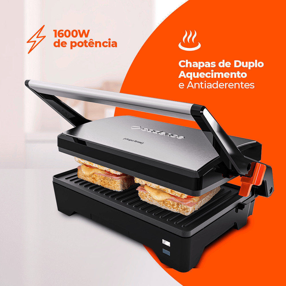 Grill Cadence Inox Chapa Firme · foto 2