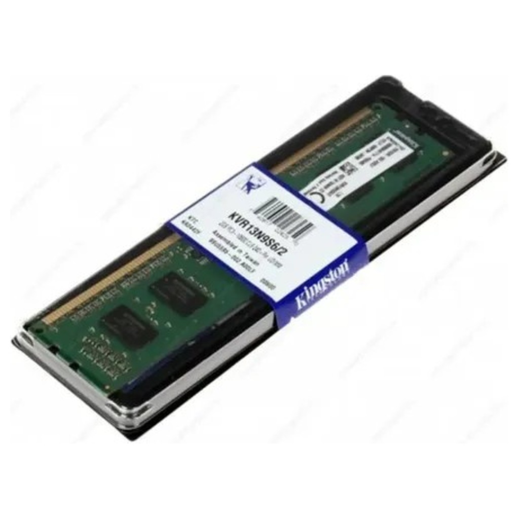 Memória RAM Kingston ValueRAM 2GB DDR3 1333MHz PC3-10600 KVR13N9S6 2 UDIMM 240pinos Desktop