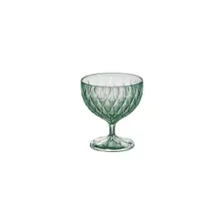 Taça para Sobremesa 350 ml Plástico Verde Glamour Plasútil