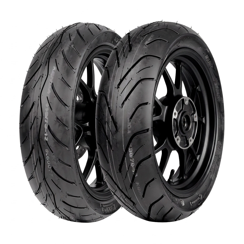 Kit Par Pneu Kenda Scooter Yamaha NMax 160 K6007 110/70-13 e 130/70-13 Uso Sem Câmara