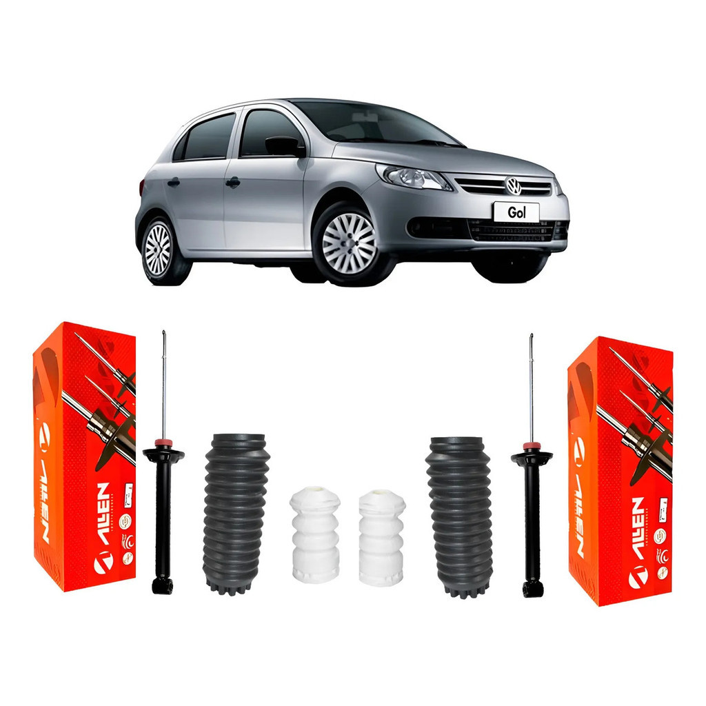 Par Kit Amortecedor Traseiro Gol G5/g6/g7 2008 Até 2018