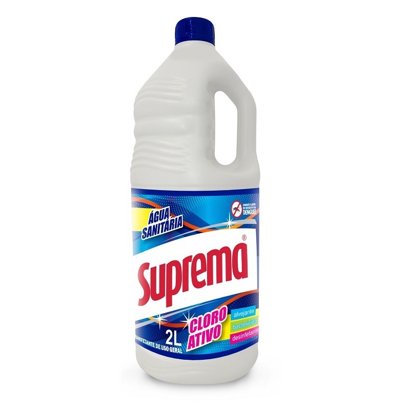 Agua Sanitária Cloro Ativo Suprema e Triex Verde 2 L - 01 unidade