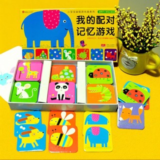 Encontre os mesmos cartões correspondentes Brinquedos de treinamento de memória Jogos de correspondência Bebê Desenvolve