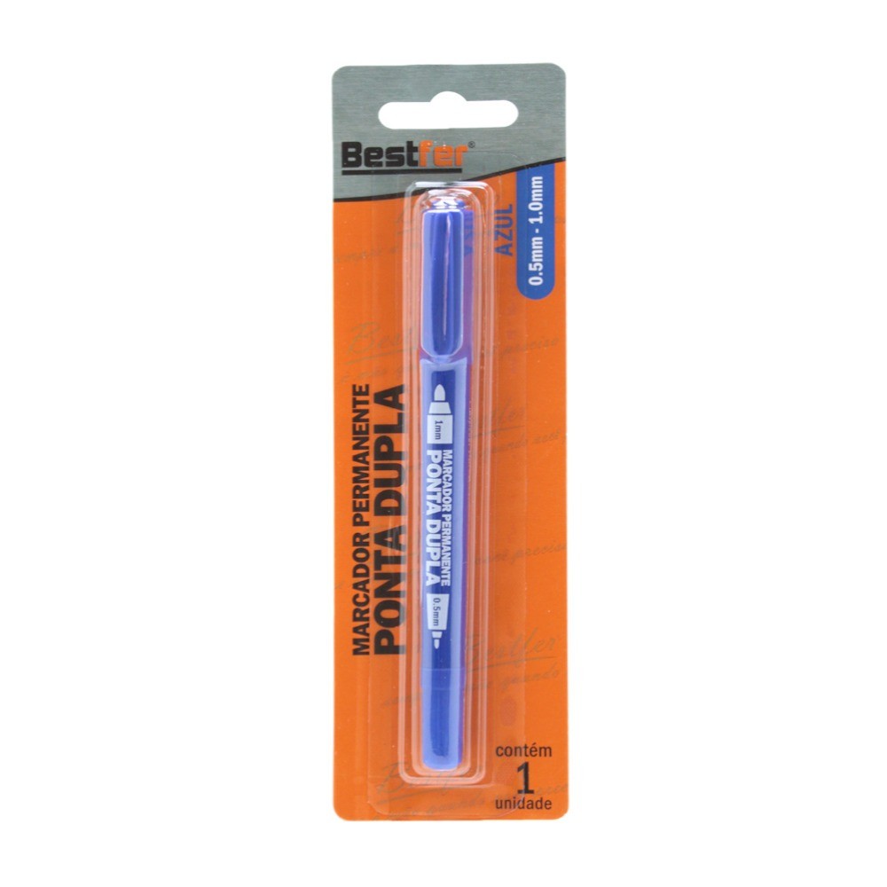 Marcador permanente com ponta dupla 0,5 mm - BFH3047 Bestfer · foto 2