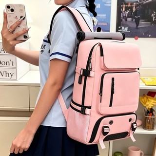 Mochila Feminina Mochila Escolar Unissex Grande Capacidade Resistente Água Estilo Notebook Impermeável Moderno 