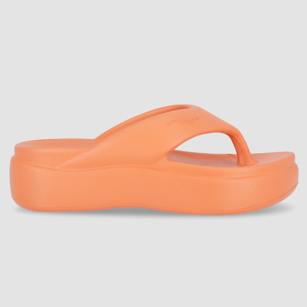 Chinelo Marshmallow Flatform Laranja