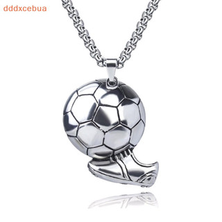 [Ddddxcebua] Moda Futebol Tênis Pingente De Colar Colares De Corrente De Bolas De Aço Inoxidável Para Homens Hip Hop Spo