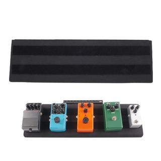 Placa de pedal EVA Pedaleira de efeitos de guitarra antiderrapante preta para 5 pedais individuais com prendedor de