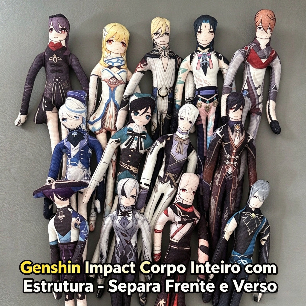 28cm Genshin Impact Furina Cosplay Boneca De Algodão Pelúcia Twistable Forma Abstrata Decoração
