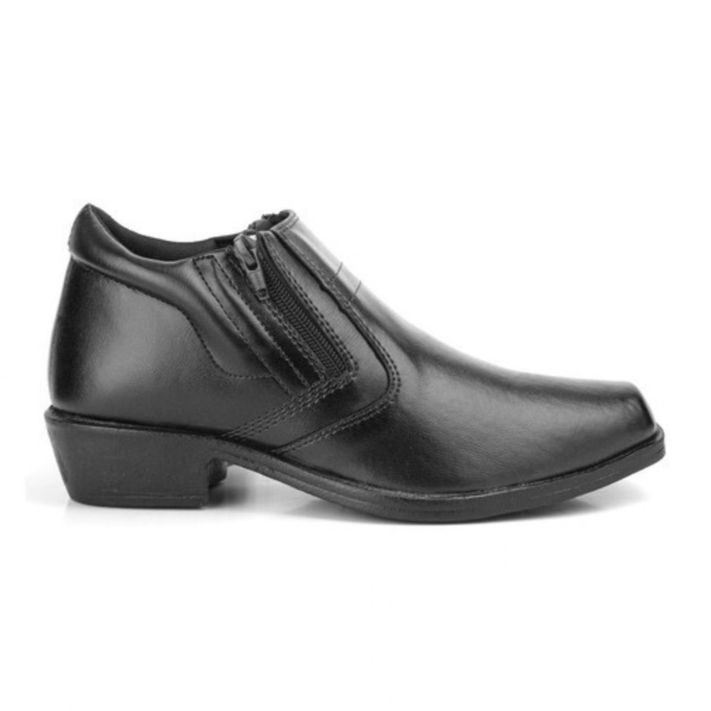 Bota Social Masculina Leve Confortavel Ziper Botinha Sapato Masculino