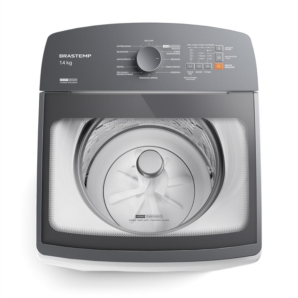 Máquina de Lavar Brastemp 14Kg com Ciclo Tira Manchas Advanced Smart Sensor e Design Compacto Branca BWF14AB — imagem 2 de 2