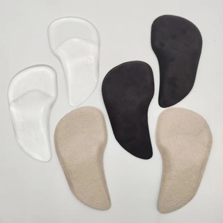 Palmilhas ortopédicas de silicone para pé plano e arco alto, palmilhas de PU com amortecimento e suporte para correção d
