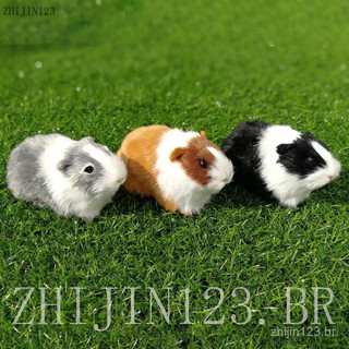 Brinquedo de Pelúcia Simulado de Pele de Porquinho-da-Índia Brinquedo Macio de Hamster Boneca Animal Presente de Anivers