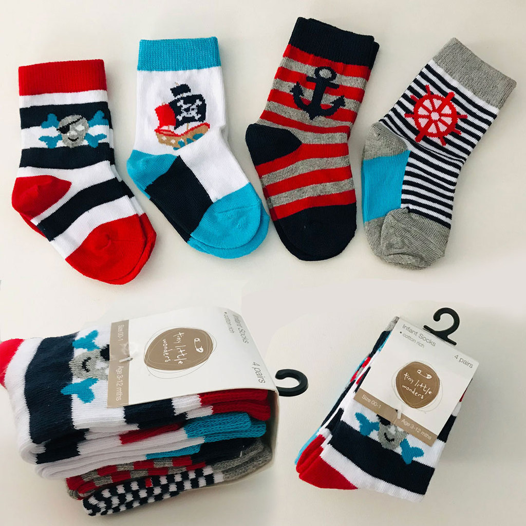 4 pares de comércio exterior pedido Original autêntico meninos crianças bebês primavera outono inverno meias de algodão 