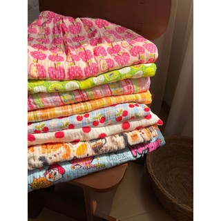 Cor dopamina calças de pijama feminino outono novos produtos puro algodão dupla camada fio enrugado solto pode usar fora