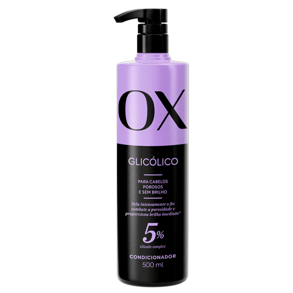 Kit Ox Glicólico Shampoo 500ml + Condicionador 500ml + Máscara 300g · foto 2