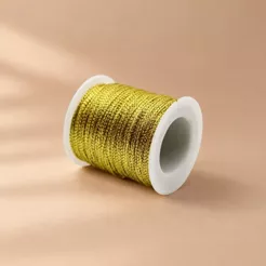 Fio Decorativo Metalizado - Dourado - 50m - 1 unidade - Rizzo