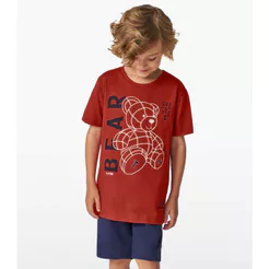 Camiseta Menino em Cotton Leve Trick Nick Laranja