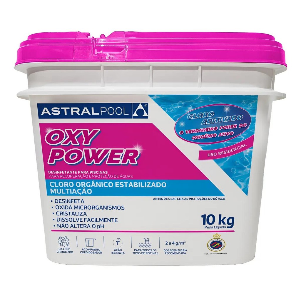Cloro Para Piscina Oxy Power Multiação Astralpool 10kg