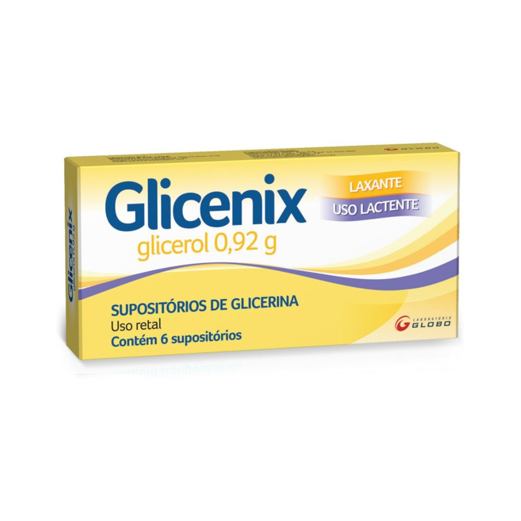 Glicenix Supositório de Glicerina Adulto com 6 Und em Oferta na Shopee