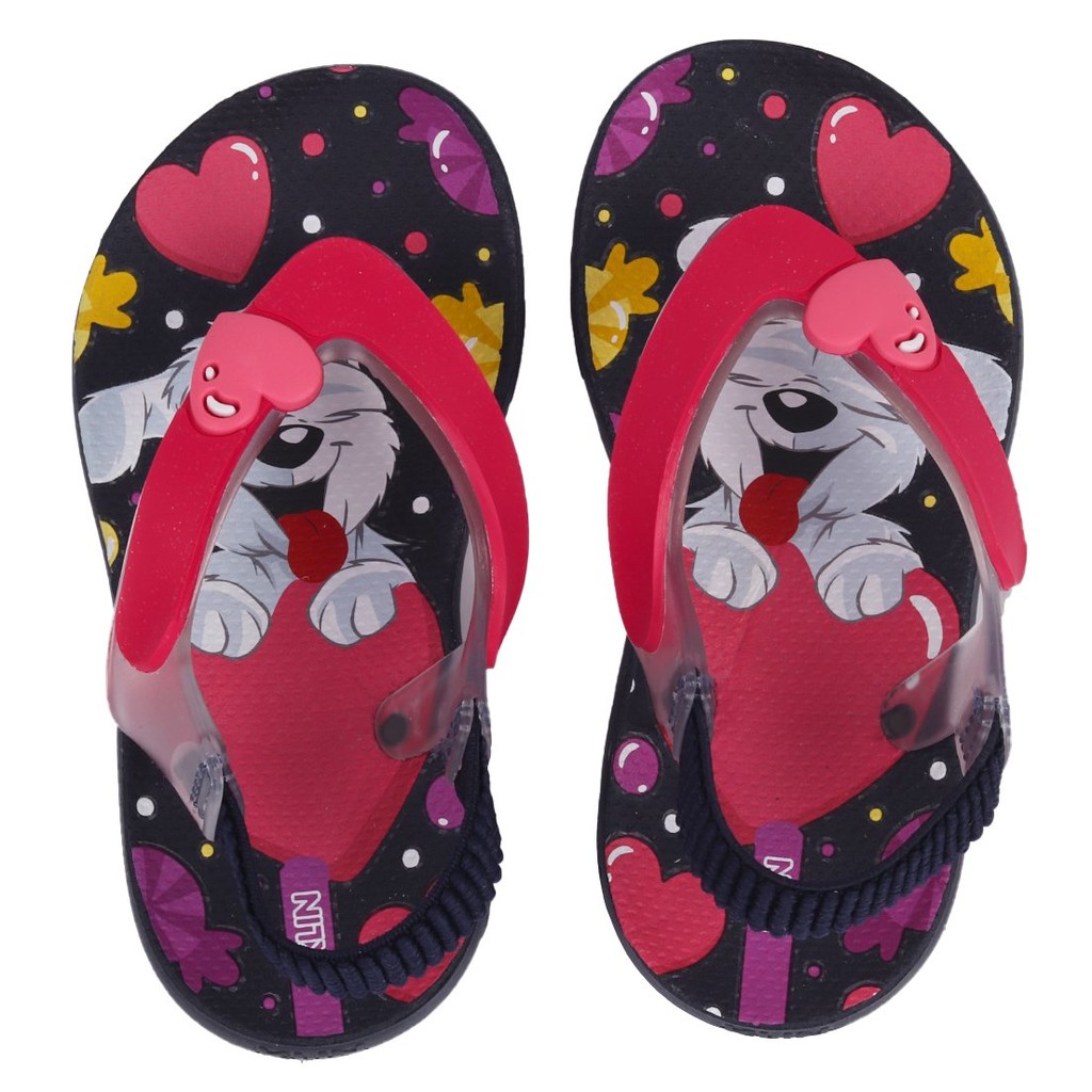 Chinelo Infantil Meninas Klin Com Elastico Marinho com Rosa em Oferta na Shopee