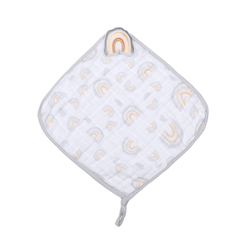 Naninha Bebê Papi Soft Pelúcia Arco-Íris Bege com Prendedor em Oferta na Shopee