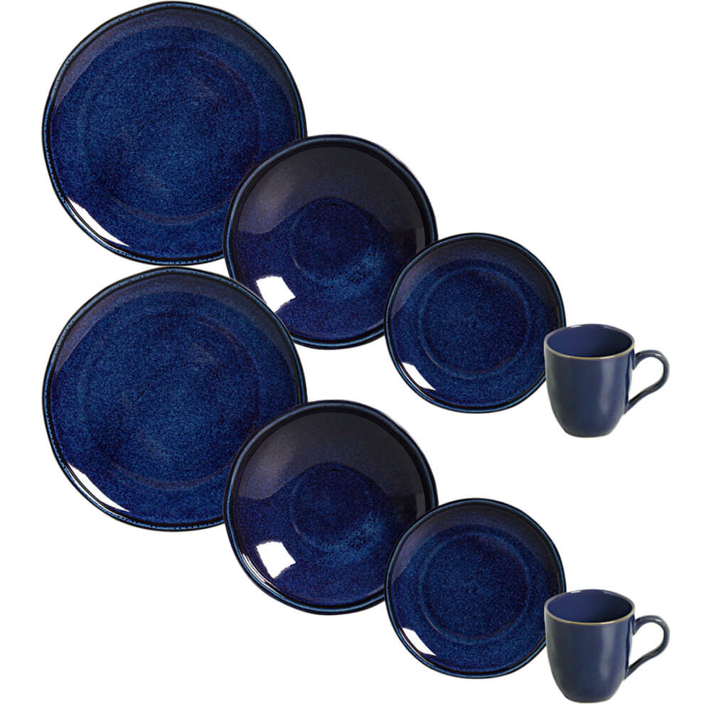 Aparelho de Jantar Cerâmica Stoneware Daily Happy 32 peças Porto Brasil em Oferta na Shopee