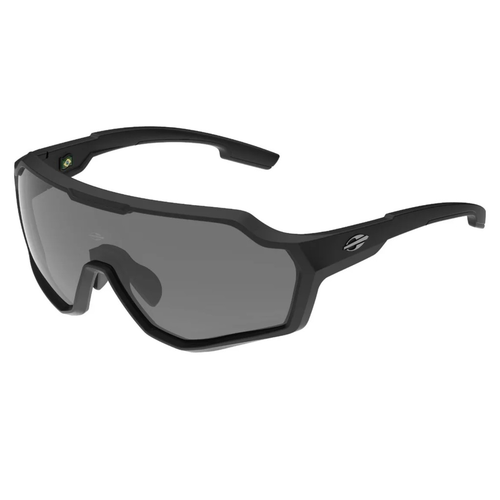 OCULOS SOL MORMAII ESPORTIVO BRAVUS PRETO FOSCO LENTE FUMÊ