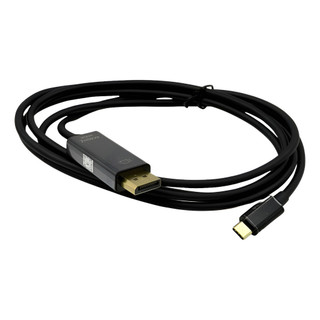 Cabo Usb 3.1 Type C Displayport 4k 1.8m Cor Preto
