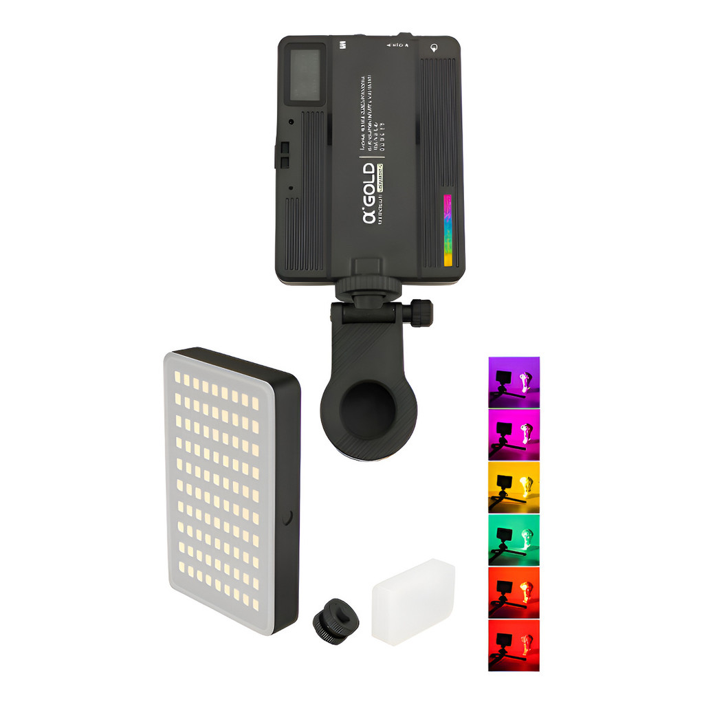Rgb Mini Portátil Com Clipe Iluminador De Led Portátil